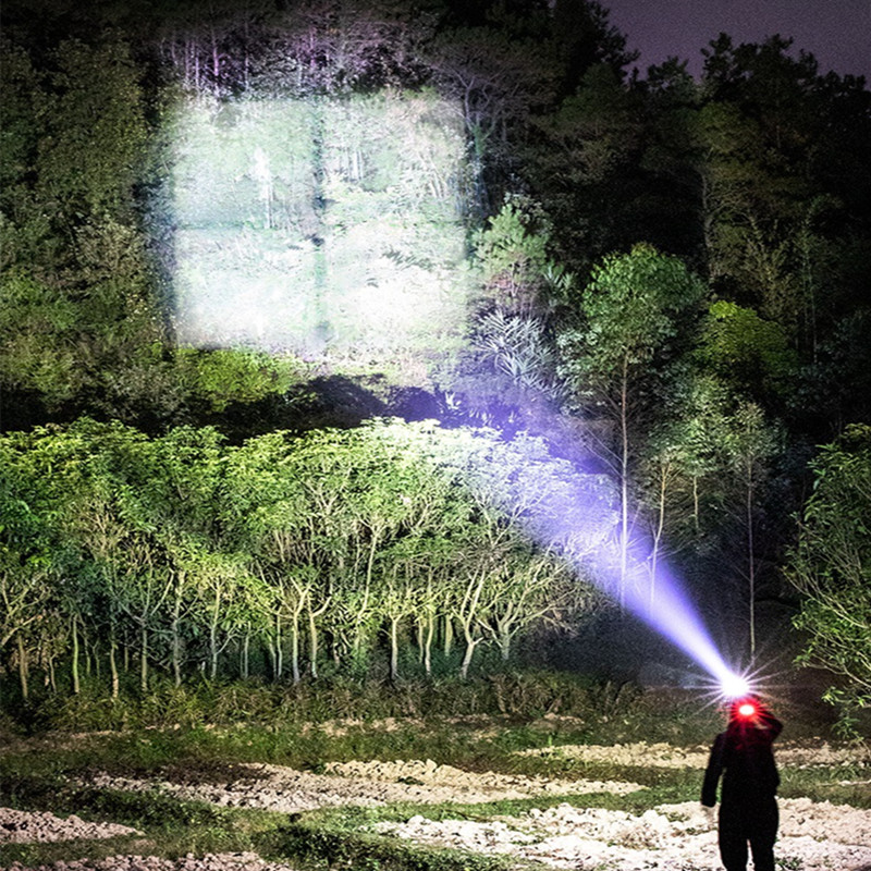 LED Headlamp XHP90 Zoomable Headlight 18650 Head Flashlight Torch Strong Light for Fishing Hunting Lantern