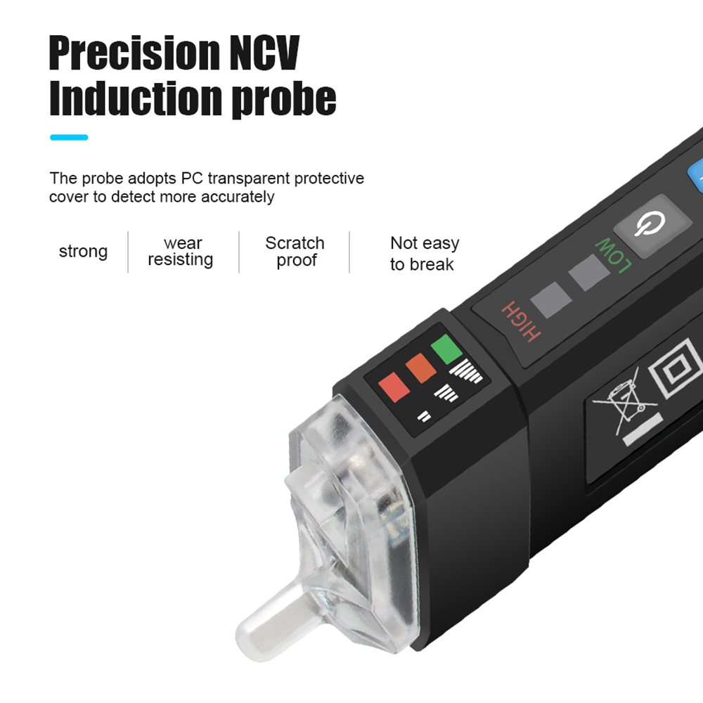 AC20 Non-contact AC Voltage Tester Voltage Detector Test Pencil NCV Tester Electricity Detector Voltage Test Equipment