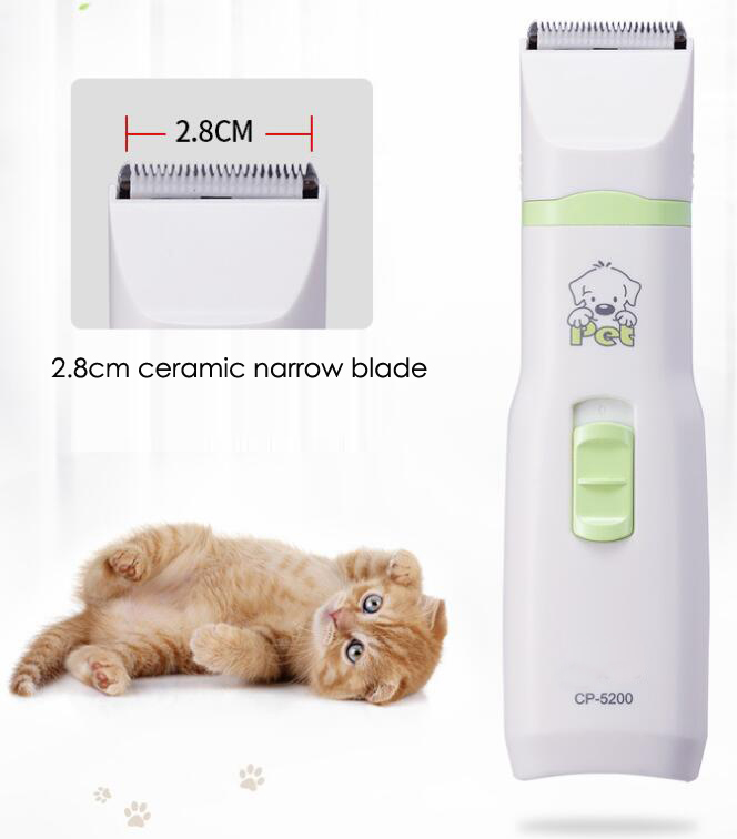 2 in 1 Pet Dog Cat Hair Trimmer Paw Nail Grinder Grooming Clippers Nail Cutter Hair Cutting Machine