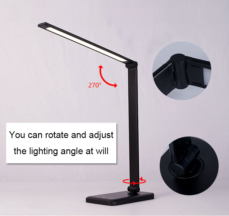 Led Desk Lamps USB Eye-Protection Table Lamp  Dimable Level Touch Night Light For Bedroom Bedside Reading