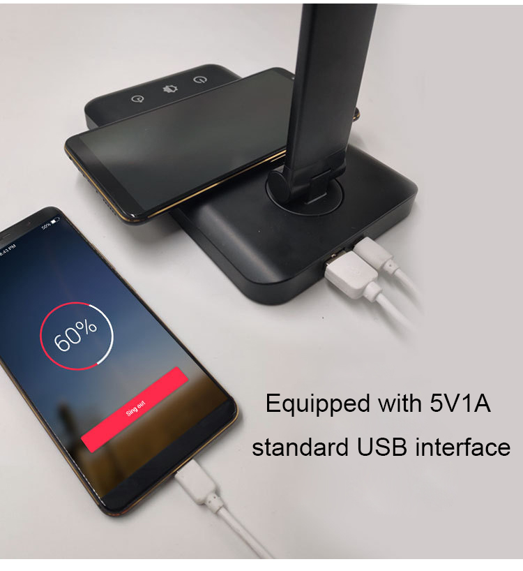 Led Desk Lamps USB Eye-Protection Table Lamp  Dimable Level Touch Night Light For Bedroom Bedside Reading