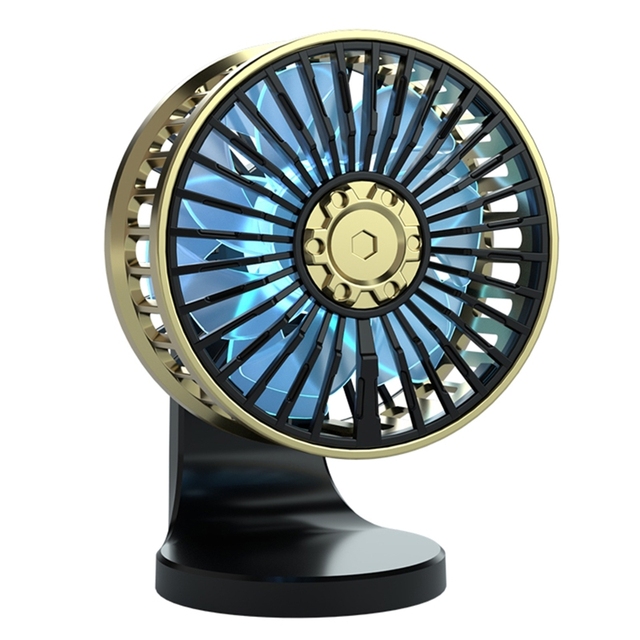 USB Portable Mini Car Fan 360 Degree All-Round Adjustable Auto Air Cooling Fans Dropship