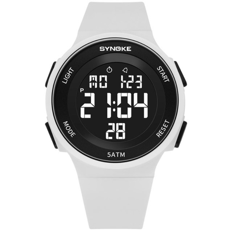 Silicone Ladies Watch Outdoor Sports Electronic Watches Digital Waterproof Clock