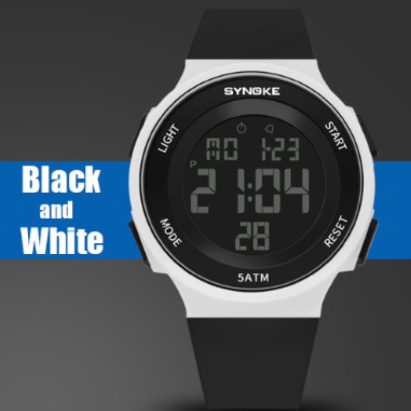 Silicone Ladies Watch Outdoor Sports Electronic Watches Digital Waterproof Clock