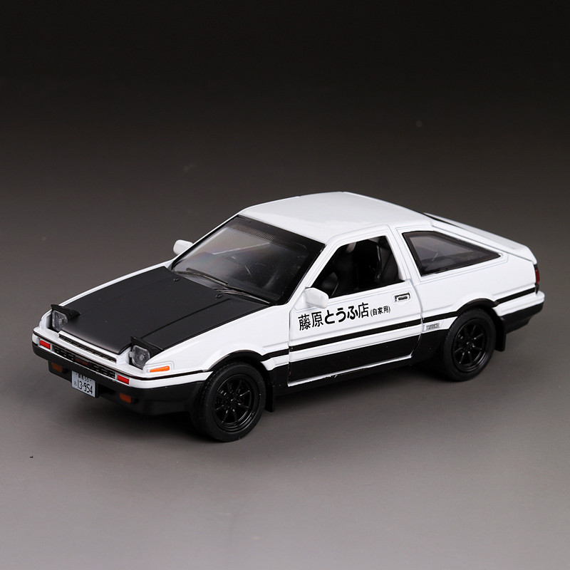 New INITIAL D Toyota AE86 Alloy metal Toy Car Model Diecast Toy Vehicles Cartoon Miniature Scale Model Car Toys For Children