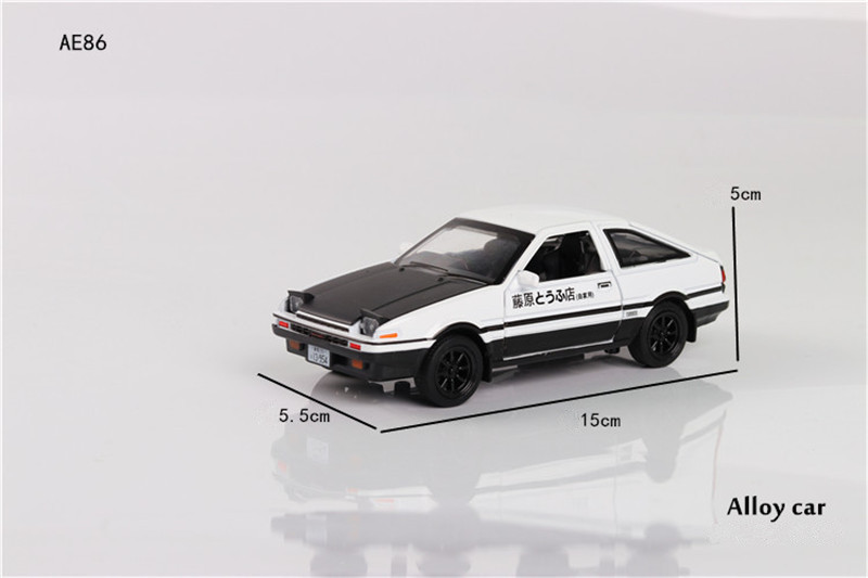 New INITIAL D Toyota AE86 Alloy metal Toy Car Model Diecast Toy Vehicles Cartoon Miniature Scale Model Car Toys For Children