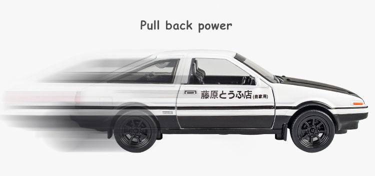New INITIAL D Toyota AE86 Alloy metal Toy Car Model Diecast Toy Vehicles Cartoon Miniature Scale Model Car Toys For Children