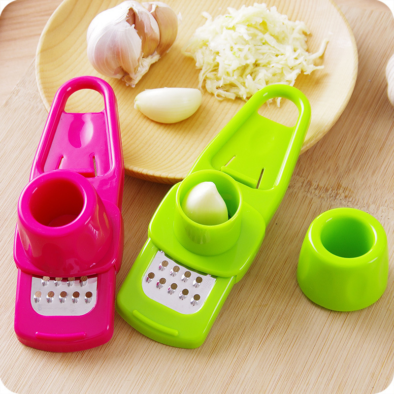 Kitchen room appliances 1PC Garlic Presses Garlic Crusher Peeler PP Stainless Steel CleanTools Creative Multi-function Grinder Garlic Cutter Press