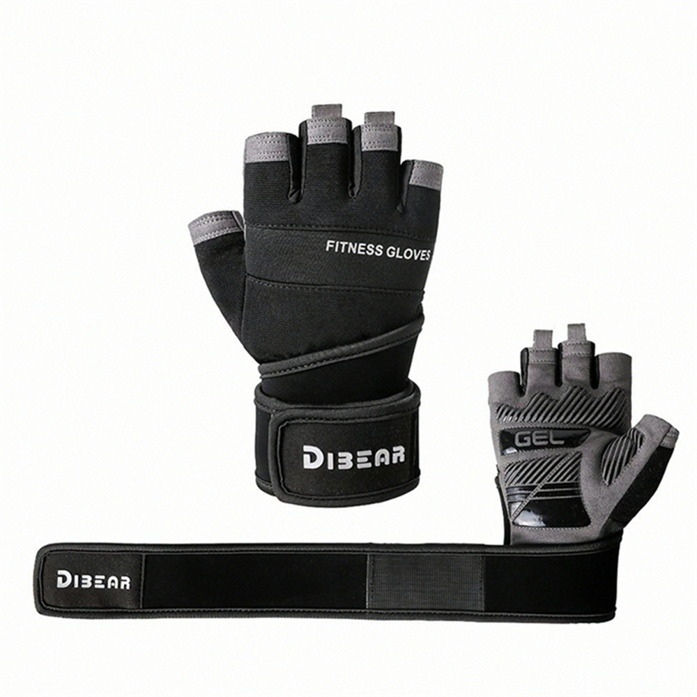 Man And Women Bodybuilding Gym Gloves Weightlifting Dumbbell Training Anti-Slip Fitness Gloves Crossfit Workout Exercise