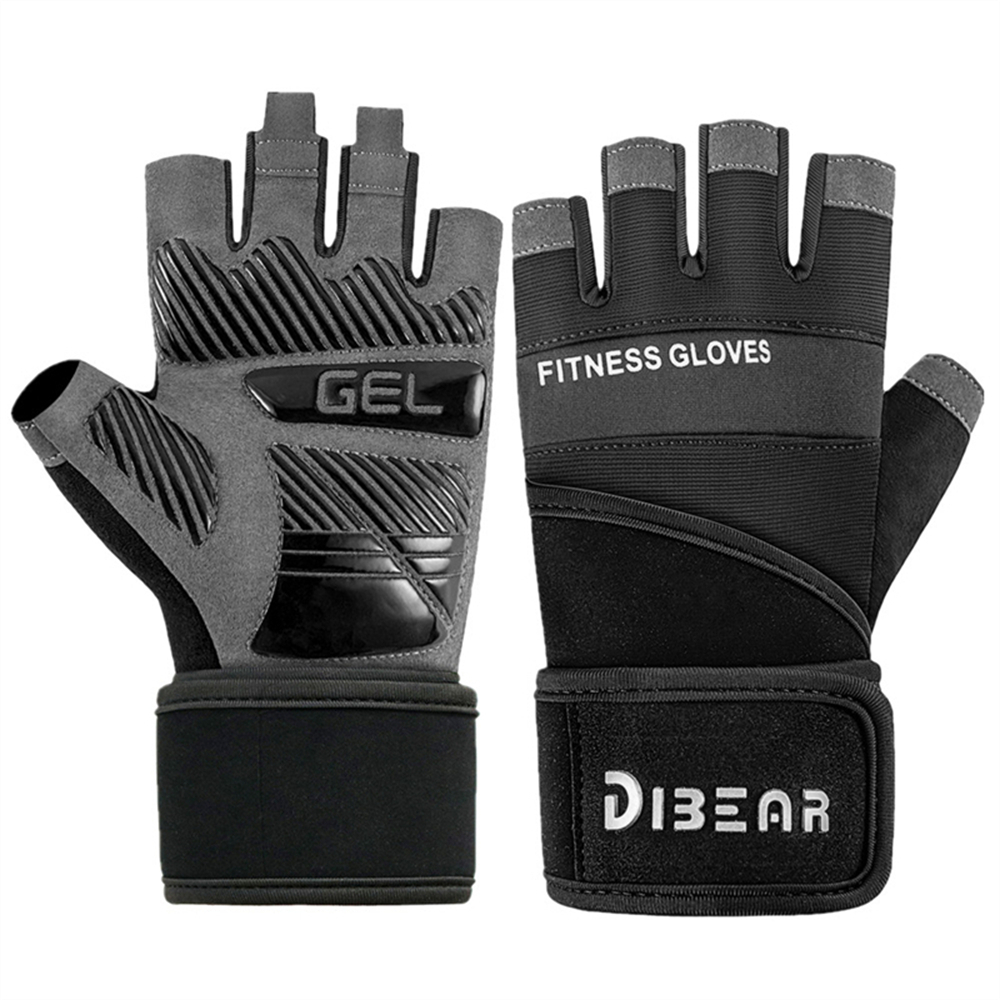 Man And Women Bodybuilding Gym Gloves Weightlifting Dumbbell Training Anti-Slip Fitness Gloves Crossfit Workout Exercise