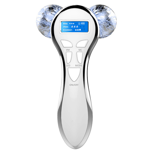 Home rechargeable micro-current EMS vibrating massager 4d lifting, firming, anti-aging, wrinkle-removing, face-lifting, 3d Y-shaped rotating