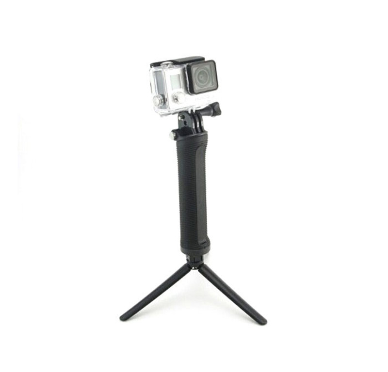 Foldable 3 Way Grip Waterproof Monopod Selfie Stick For Gopro Hero 9 8 7 5 6 4 10 SJ Xiaomi Yi Action camera Tripod Accessories