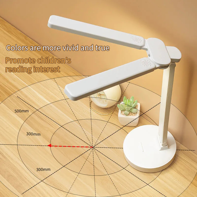 Double Lamp Type High Brightness LED Table Lamp Touch Dimming USB Desk Light Work and Study Eye Protection Reading Table Lights