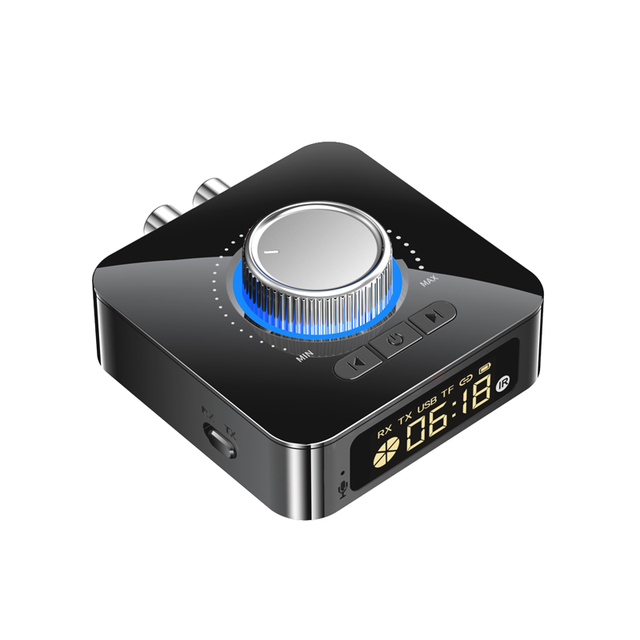 Bluetooth Receiver Transmitter LED BT 5.0 Stereo AUX 3.5mm Jack RCA Handsfree Call TF U-Disk TV Car Kit Wireless Audio Adapter