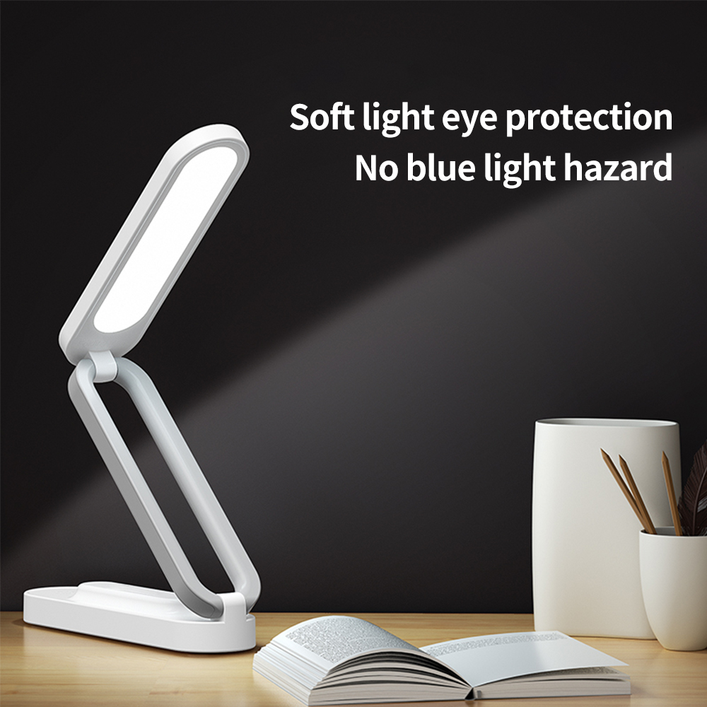 Collapsible Desk Lamp Rechargeable Reading Light Eye Protection Light LED Folding Table Lamp For Bedroom Parents Gift