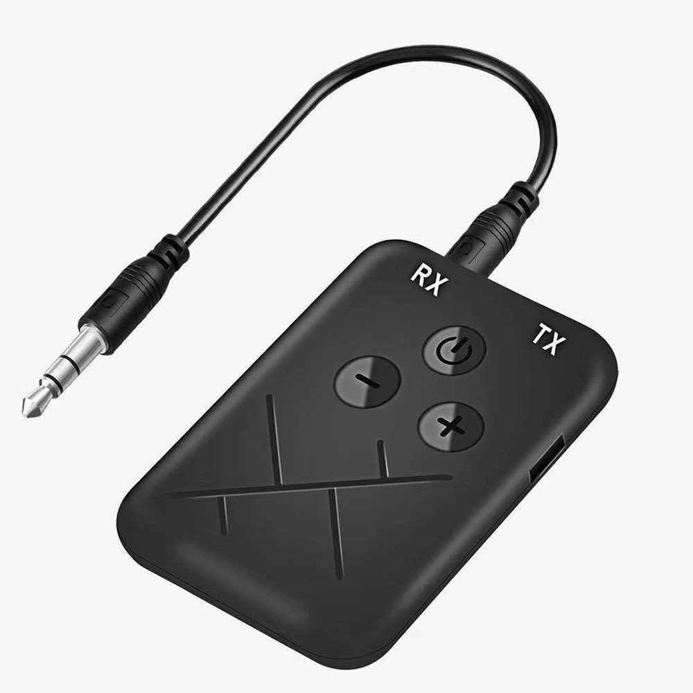 2 in 1 Wireless Bluetooth-compatible 5.0 Transmitter Receiver Chargable for TV PC Car Speaker 3.5mm AUX Hifi Music Audio Adapter