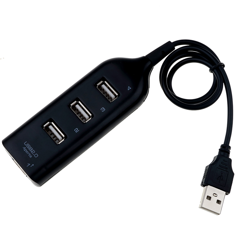 Hub Adapter USB Hub Mini USB 2.0 Hi-Speed 4-Port Splitter For PC Laptop Notebook Receiver Computer Peripherals Accessories