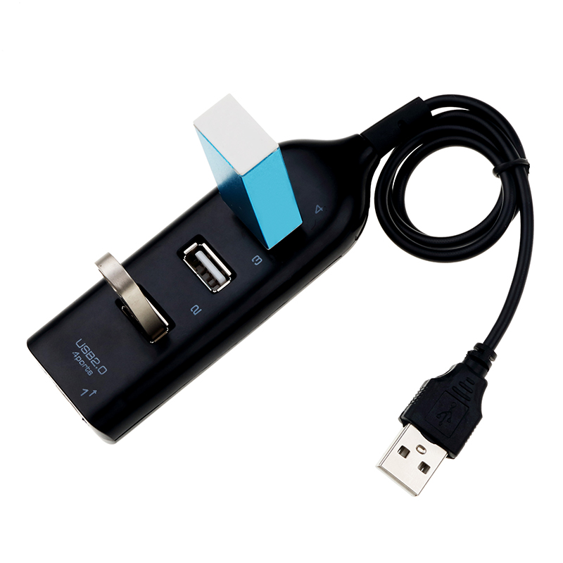 Hub Adapter USB Hub Mini USB 2.0 Hi-Speed 4-Port Splitter For PC Laptop Notebook Receiver Computer Peripherals Accessories