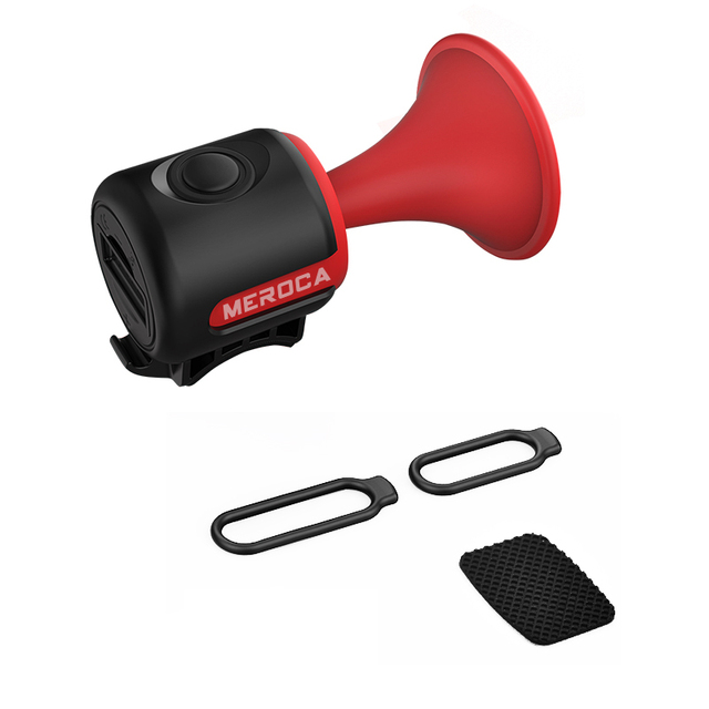 MEROCA Bike Electronic Loud Horn 120db Warning Safety Bell For Electric Scooter/Road/MTB Bicycle Alarm Ring Handlebar Speaker
