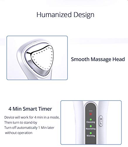 High Frequency Vibration Cold heat Ultrasonic Negative Ion Beauty Instrument Massage Face Fast Heating Ion Beauty Device