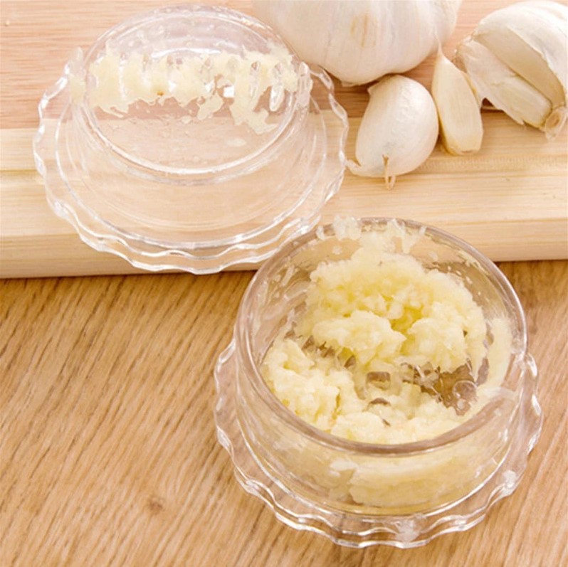 Household Garlic Crusher Mini Manual Garlic Grinder Kitchen Labor Saving Garlic Mincing Tool Ginger Peeling Manual Twist Garlic
