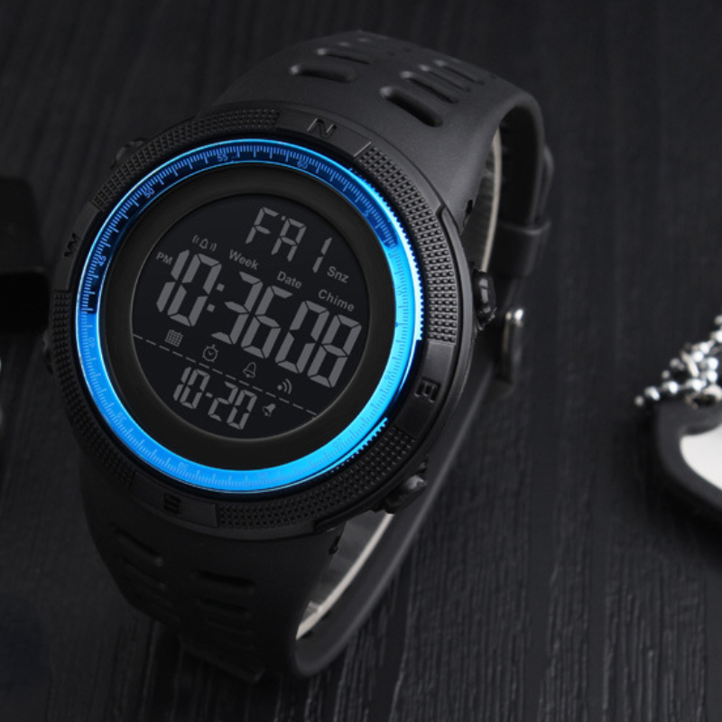 Men Sports Watches Fashion Countdown Waterproof Digital Watch Man Military Wrist Watch
