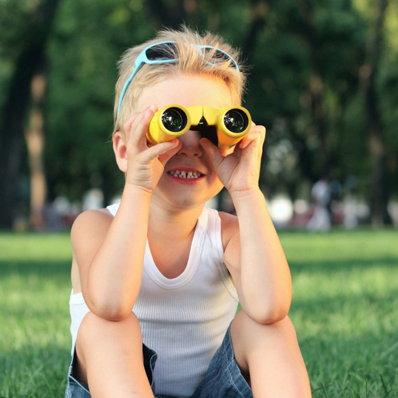Children Binoculars 8×21 Color High-definition Telescope High-power Straight Tube Outdoor Telescope Kid Sport Binoculars