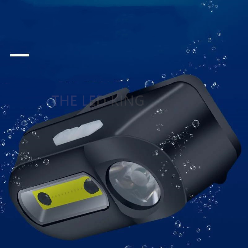 6000LM USB XP-G T6+COB Led Headlamp Head Flashlight Lamp Headlight Rechargeable 18650 Battery Working Portable Light