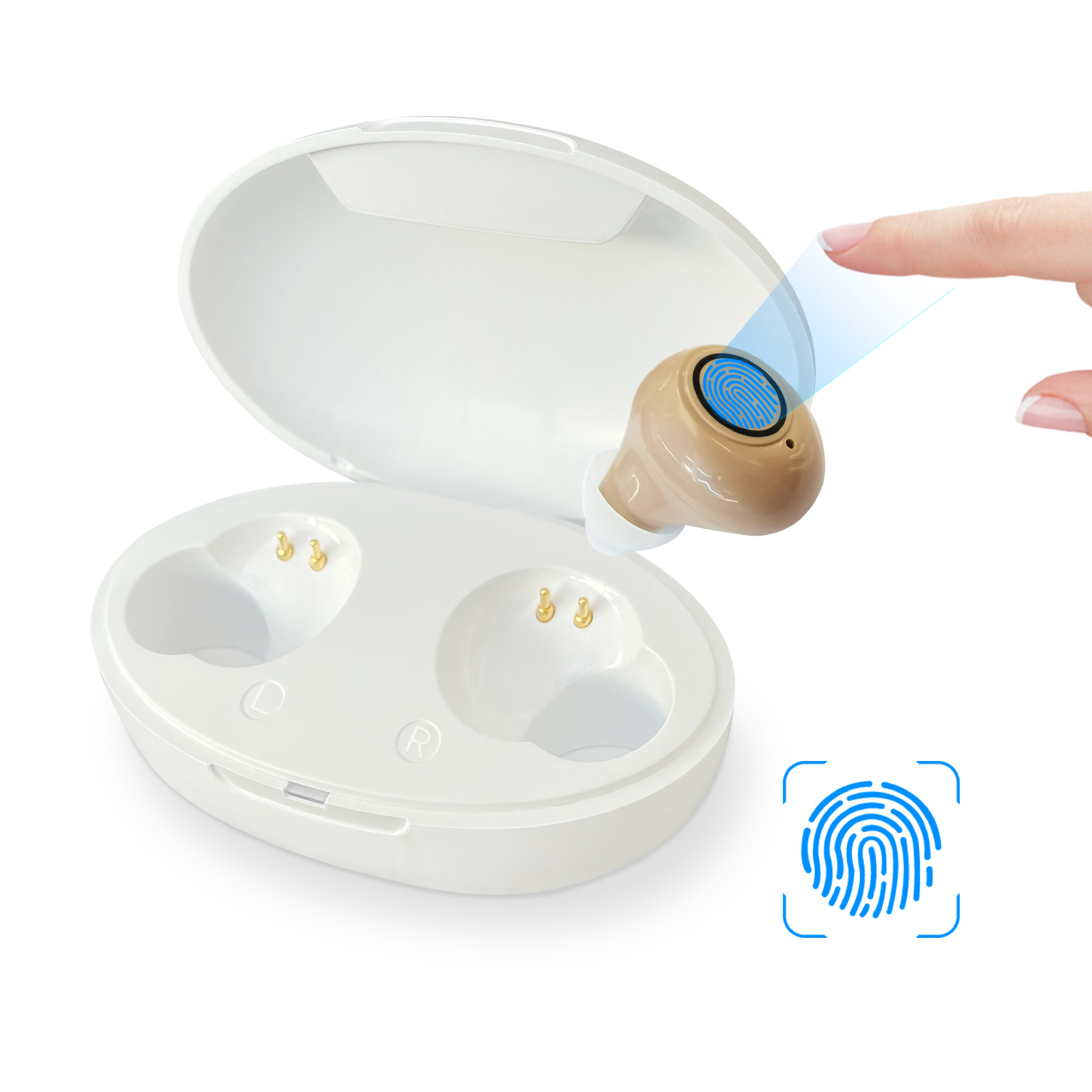 Rechargeable Mini In Ear Portable Invisible Hearing Aids Assistant Adjustable Tone Sound Amplifier For Deaf Elderly