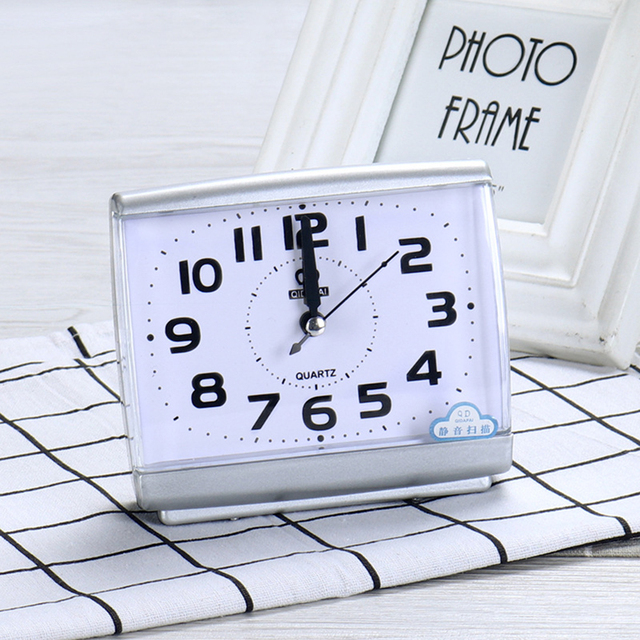 1pc White/Black Large Quartz Number Bedside Table Home Decor Silent No Tick Night Alarm Clock Room Decor Desktop Mute Clock 2022