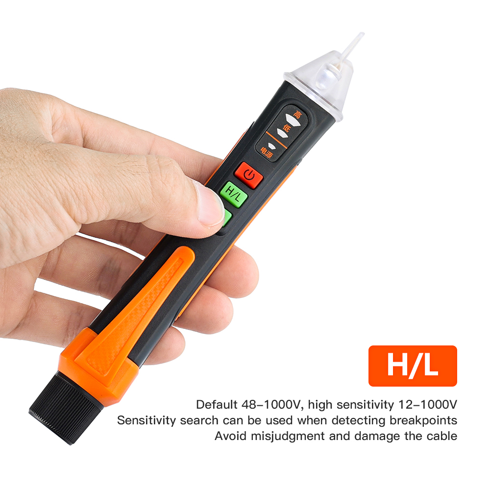 Non-Contact Voltage Detector Electrical Tools Voltage Indicator Tester Pen AC Voltage Test Smart Breakpoint Finder 12-1000V