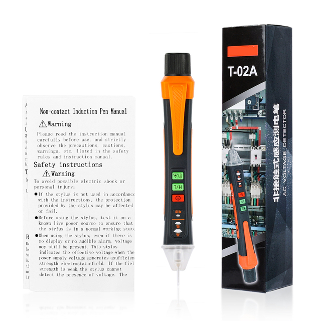 Non-Contact Voltage Detector Electrical Tools Voltage Indicator Tester Pen AC Voltage Test Smart Breakpoint Finder 12-1000V