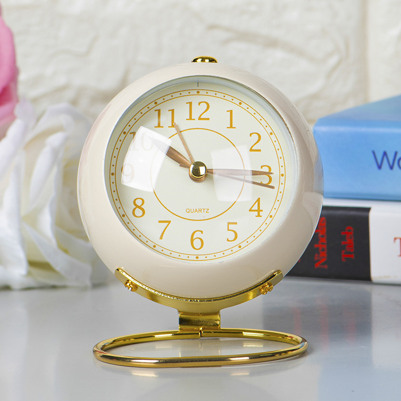 Classic Alarm Clock Silent Bedside Clock with Backlight for Bedroom Living Room Kitchen Bedside Indoor Decor Gift for Kids Women