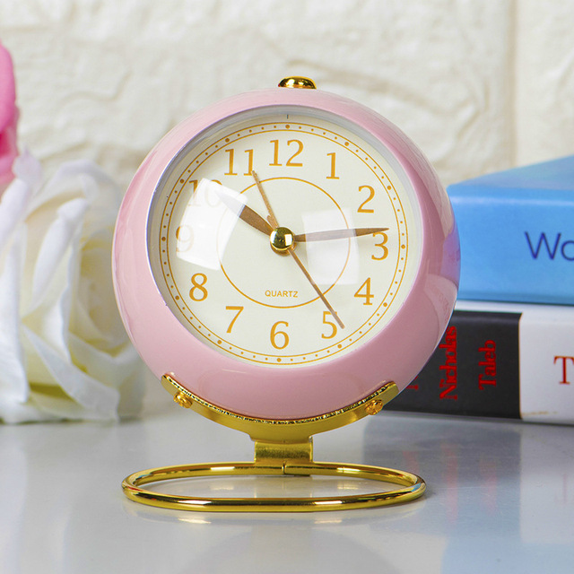 Classic Alarm Clock Silent Bedside Clock with Backlight for Bedroom Living Room Kitchen Bedside Indoor Decor Gift for Kids Women