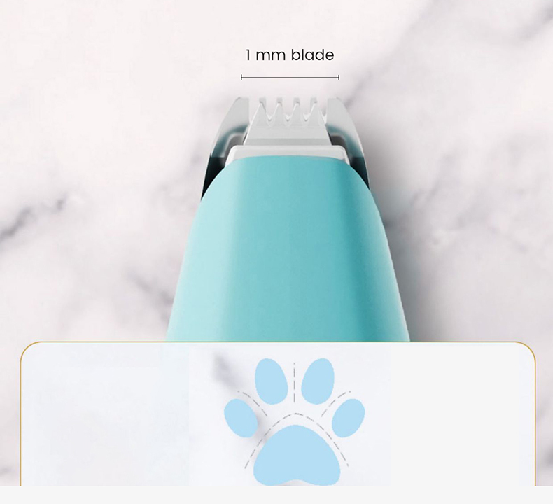 2 in 1 Rechargeable Pet Clipper for Dogs Cats Pet Foot Hair Trimmer Grooming Haircut Kit Pets Butt Ear Eyes Foot Hair Cutter