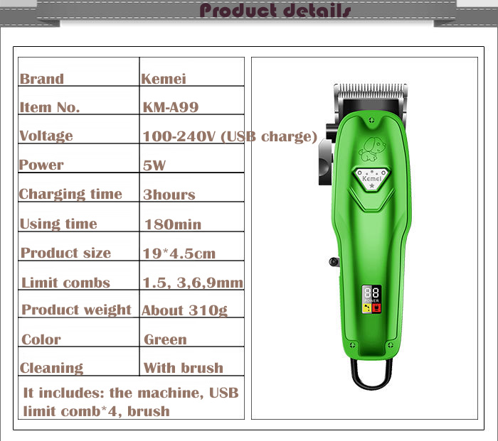 Animal Hair clipper Rechargeable Professional Dog Hair Trimmer For Cat Grooming Machine Hair Remover For Pet