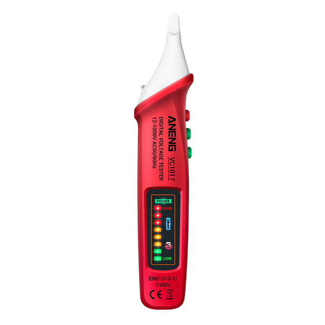 VC1017 Non-contact Pen Style LED Lights Electric Tools Sensor Tester Alarm Intelligent AC Power Outlet Voltage Meter Voltmeter