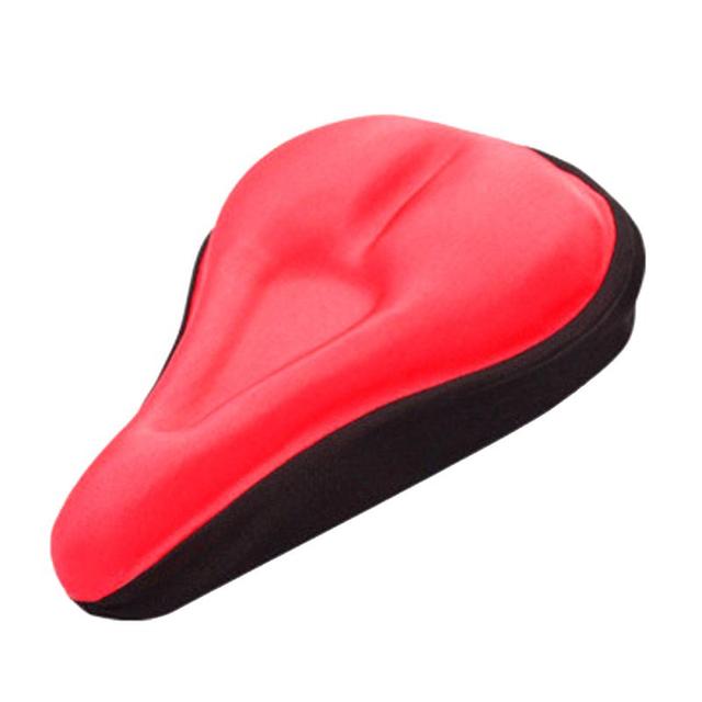 Bike Bicycle Silicone 3D Gel Saddle Seat Cover MTB Mountain Bike Saddle Pad Padded Soft Cushion Comfort Breathable Cushion Cover