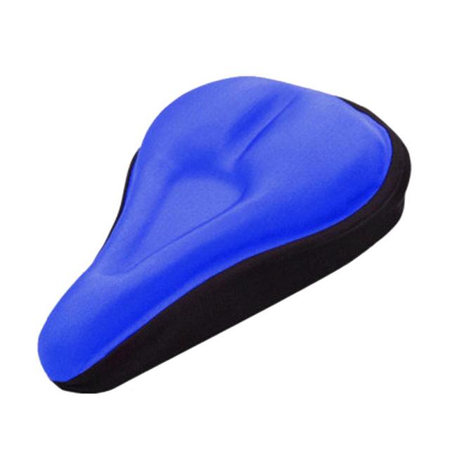 Bike Bicycle Silicone 3D Gel Saddle Seat Cover MTB Mountain Bike Saddle Pad Padded Soft Cushion Comfort Breathable Cushion Cover