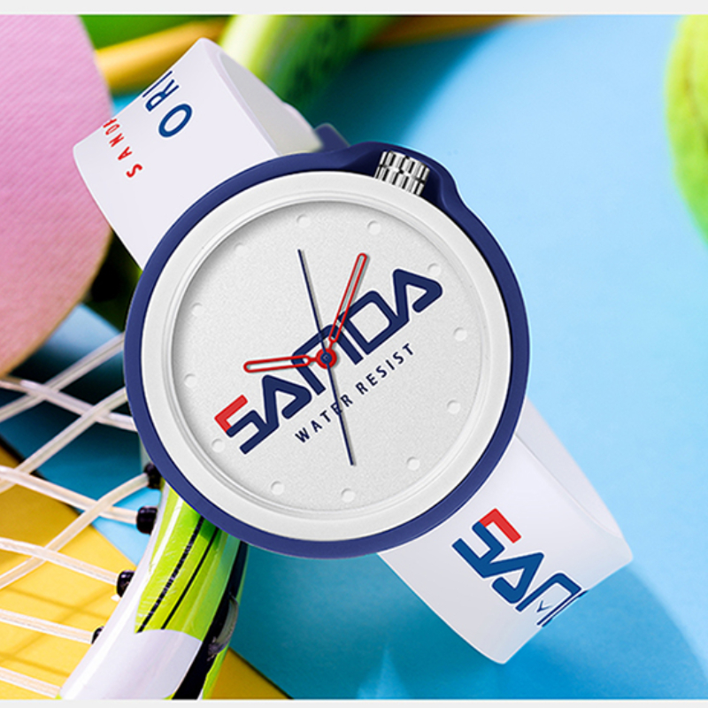 Fashion Top Brand Ladies Watch Sports Silicone Quartz Waterproof  Wrist Casual Men Clock