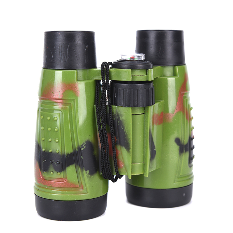 Educational Children Binoculars Telescopes Shape Colors Camouflage Green Toy Bright Vivid Casual Kids Gifts Compass 6*30mm