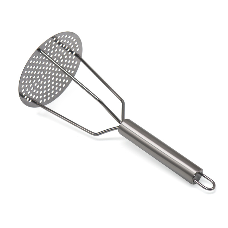Household Stainless Steel Potato Press with Handle Stainless Steel Masher Kitchen Mash Tool
