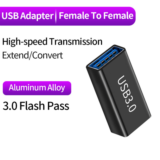 USB3.0 Connector USB To USB Adapter 10GBPS Gen1 Male to Male Female Converter SSD HDD Cable Extender Extension data transmission