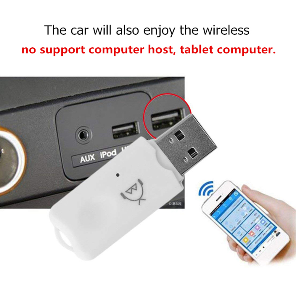 Mini USB Bluetooth-Compatible Stereo Music Receiver Wireless Audio Adapter Dongle Kit With Microphone For Speaker For Phone Car