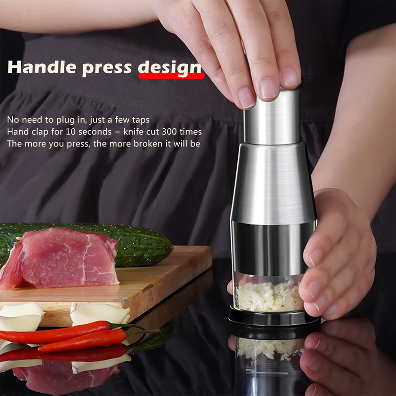 New Manual Onion Chopper Garlic Crusher Pressing Handheld Food Chopper Slicer Dicer Mixer Kitchen Vegetable Slicer Peeler Tools