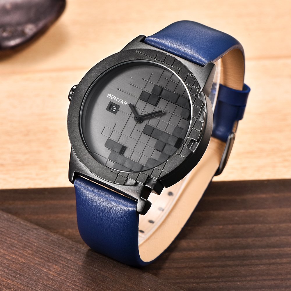 Women's Men Leather Strap Quartz Watch Luxury Brand Wristwatch Clock Relogio Feminino