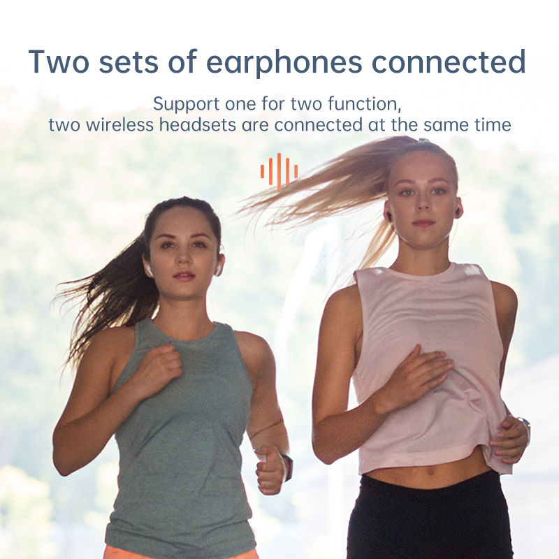 Multipoint Bluetooth 5.0 Audio Transmitter 3.5mm AUX RCA Low Latency Stereo Wireless Adapter Connect 2 Headphones For TV PC Box