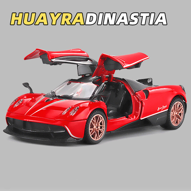 1:32 Pagani Huayra Dinastia Alloy Racing Car Model Diecasts Metal Toy Sports Car Model High Simulation Sound and Light Kids Gift