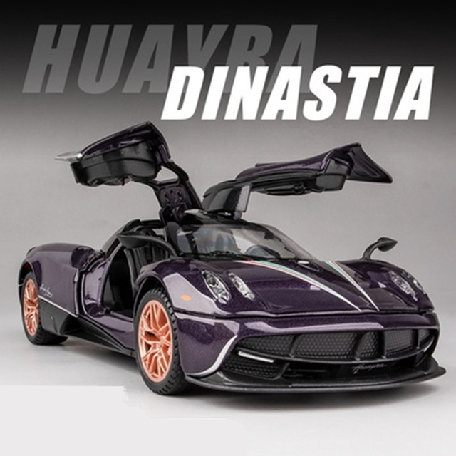 1:32 Pagani Huayra Dinastia Alloy Racing Car Model Diecasts Metal Toy Sports Car Model High Simulation Sound and Light Kids Gift
