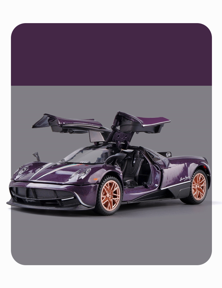 1:32 Pagani Huayra Dinastia Alloy Racing Car Model Diecasts Metal Toy Sports Car Model High Simulation Sound and Light Kids Gift
